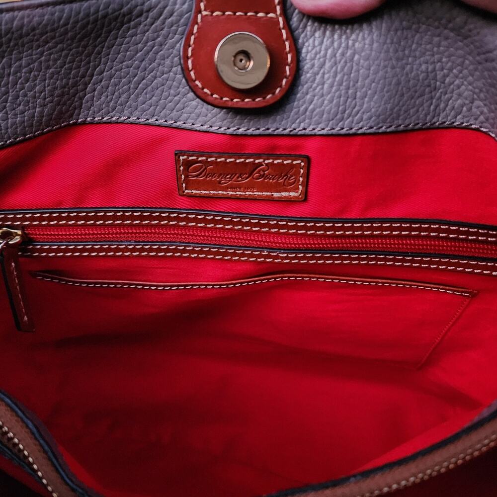 Dooney & Bourke Chelsea Pebble Grain Leather Shopper Tote Bag - Picture 7 of 10